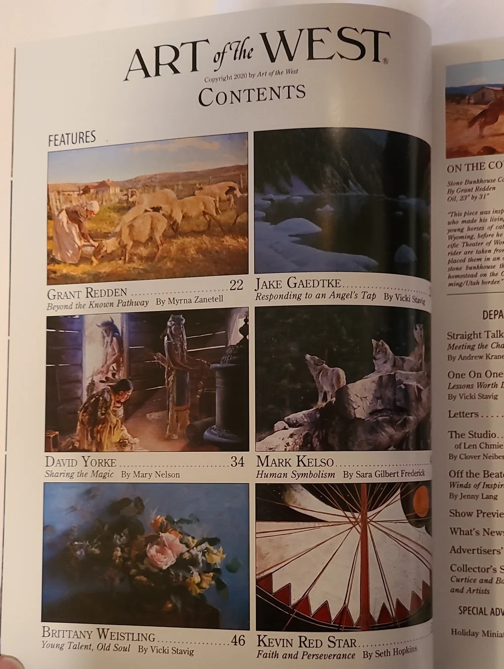 Art Of The West 3 Issues, Beautiful Art & Stories Magazine Sept Nv 2020 Jan 2021